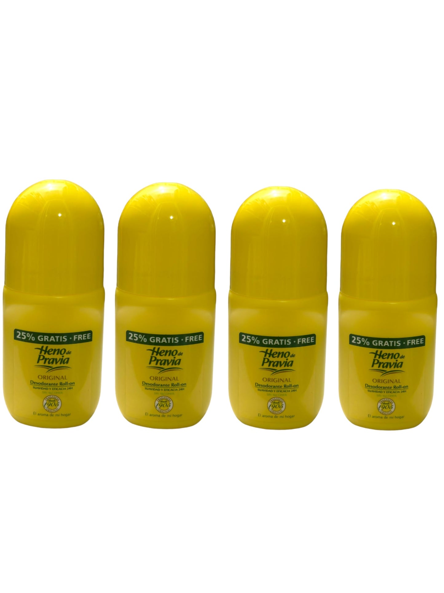 Heno De Pravia Original Roll-on Deo Deodorant 62.5 Ml. Pack of 4 Beauty and Personal Care Heno de Pravia