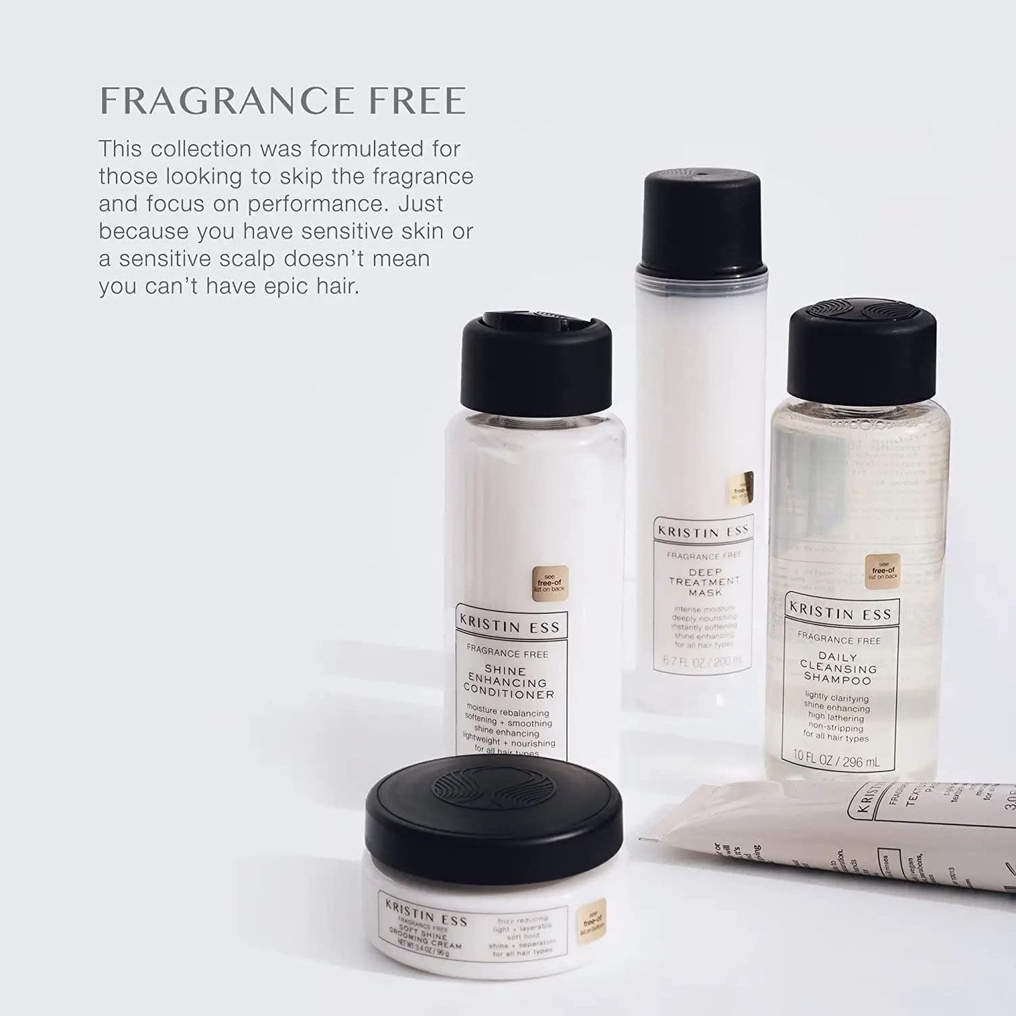 Kristin Ess Hair Fragrance Free Shampoo and Conditioner Set | Sulfate Free and Color Safe Shampoo and Conditioner | Hydrating + Moisturizing | Vegan | Beauty & Personal Care Kristin Ess