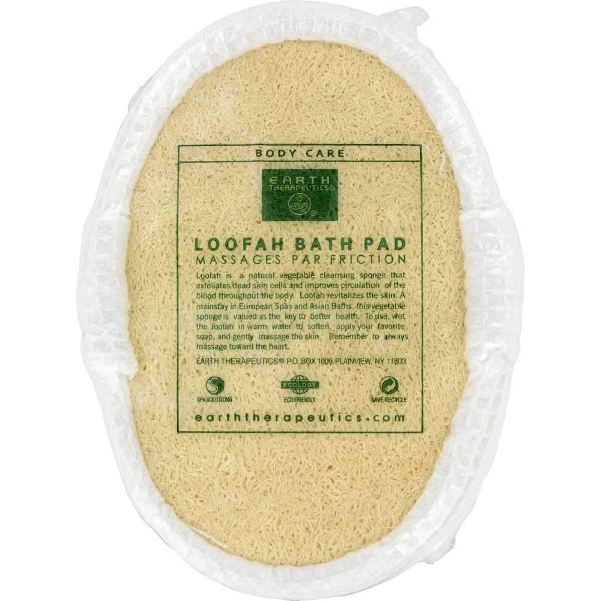 Earth Therapeutics Loofah Oval Terry Puff Pad - 6 per case.6 Beauty and Personal Care Earth Therapeutics