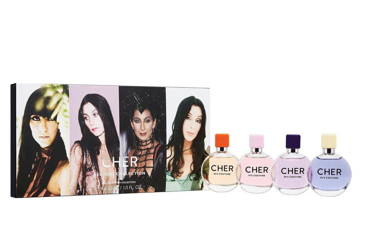 Cher Decades Collection 4 Piece Fragrance Set Eau De Parfum -1oz Beauty & Personal Care SCENT BEAUTY