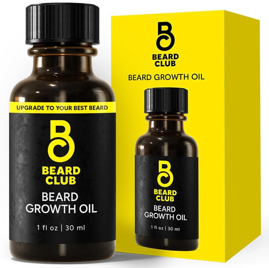 The Beard Club - Beard Growth Oil with Natural Castor & Avocado to Grow Thicker, Fuller Facial Hair, Fill in Patches and Stimulate Healthier Facial Beauty and Personal Care The Beard Club