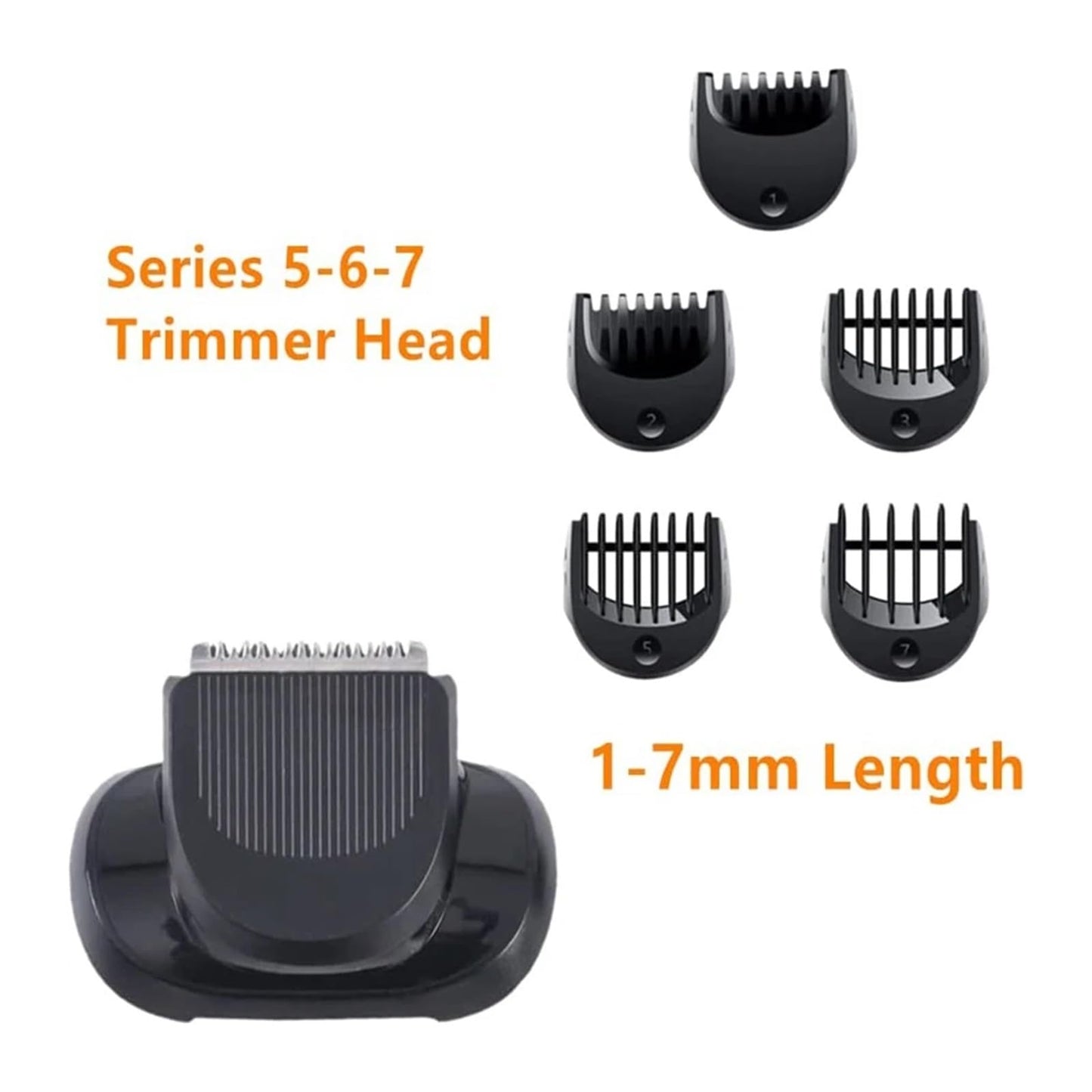 Beard Trimmer Attachment, Compatible For Braun 5, 6, 7 Series Electric Shavers 5018s, 5020s, 6075cc, 7071cc, 7075cc(2pcs) Beauty and Personal Care LAUUDNLAW