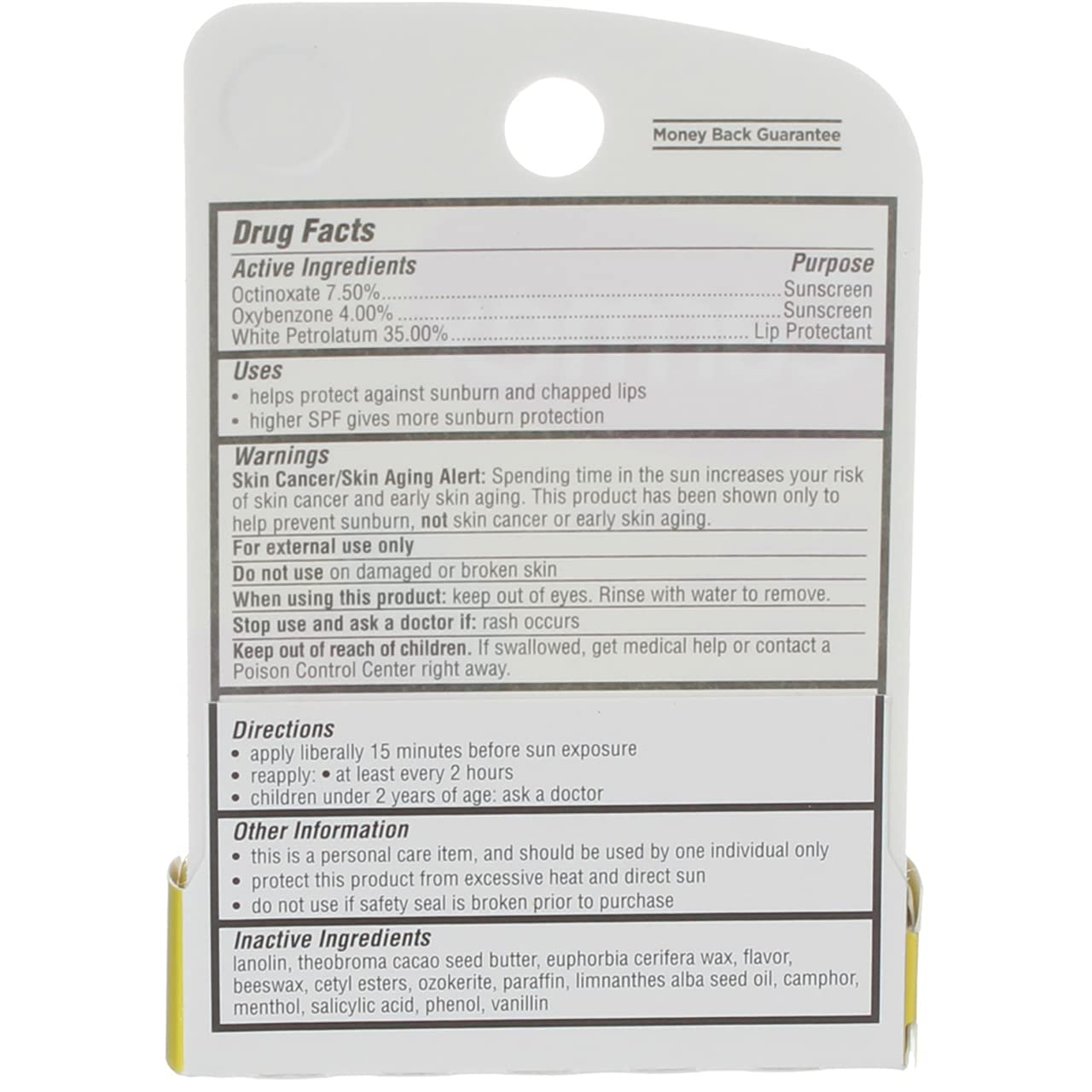 Carmex Cherry Flavor Lip Balm SPF 15 0.15 oz (Stick in Carded box) Beauty and Personal Care Carmex