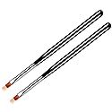 BQAN 2 Pc Nail Ombre Brush Pro Nail Art Tools, UV Gel Nail Art Painting Brush With Wood Handle Beauty & Personal Care BQAN