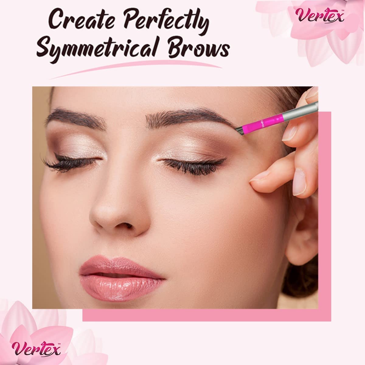 Firm Eyebrow Brush Kit For Makeup Pomade Tint Stencil Color Waterproof Applicator 2 Pc Angled Eye Brow Lamination Kit To Contour Conceal Brows Beauty & Personal Care Vertex