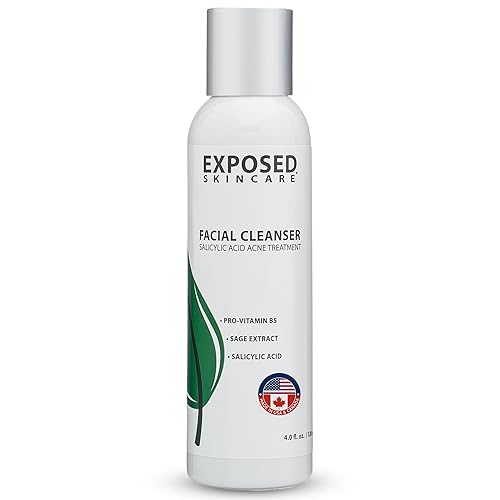 Exposed Skin Care, Acne Facial Cleanser with 0.5% Salicylic Acid for Sensitive and Acne-Prone Skin - Gentle Daily Face Wash for Breakout, Blackhead Beauty & Personal Care Exposed Skin Care