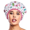 Reusable Shower & Bath Cap, Lined, Oversized Waterproof Shower Caps Large Designed for all Hair Lengths with Lining & Elastic Band Stretch Hem Hair Beauty & Personal Care Betty Dain