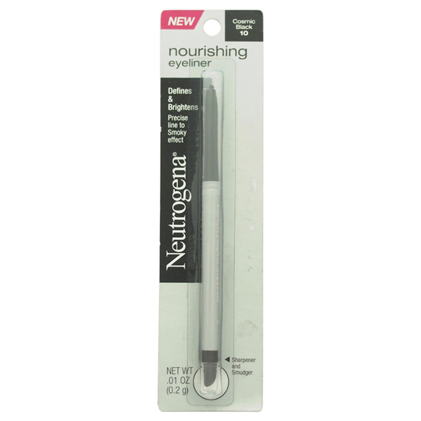 Neutrogena Nourishing Eyeliner Pencil, Built-in Sharpener for Precise Application and Smudger for Soft Smokey Look, Luminous, Nonfading Beauty & Personal Care Neutrogena
