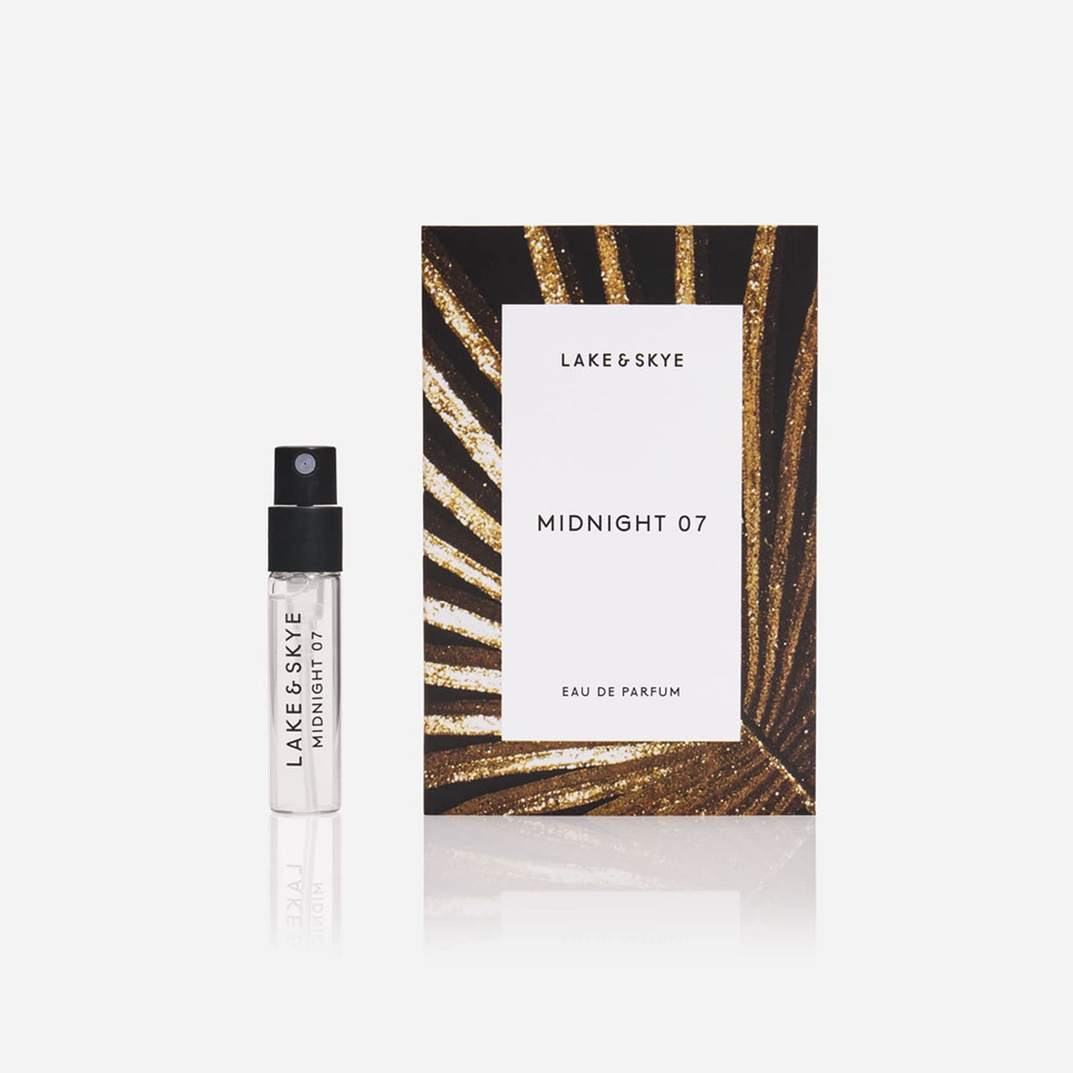 Lake & Skye Midnight 07 Eau de Parfum Spray - 0.06 fl oz (2 ml) Long Lasting Fragrance - Amber, Vanilla, Patchouli, Rose, Fruity, Vegan, Paraben-Free Beauty & Personal Care Lake & Skye