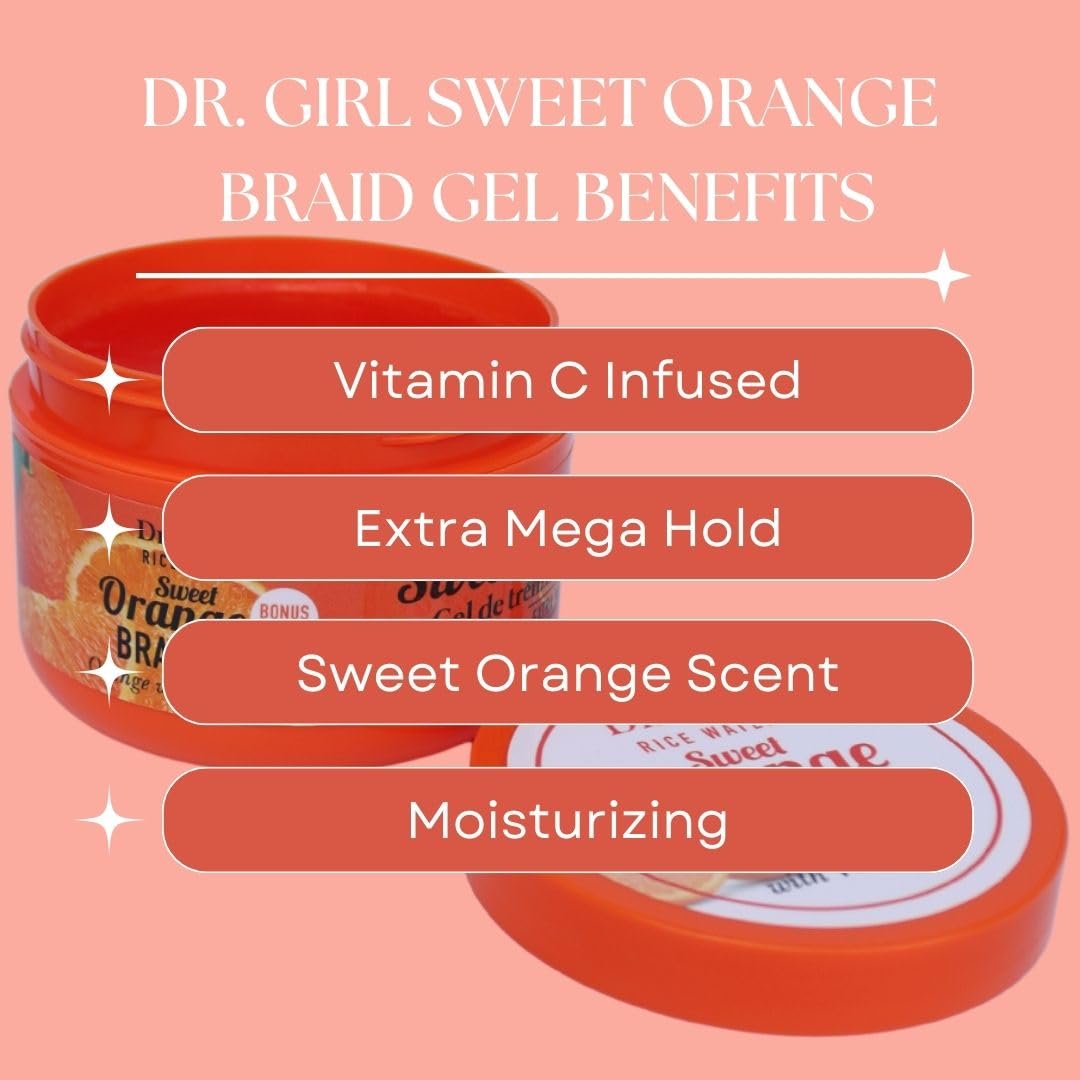Dr Girls Rice Water Sweet Orange Lock and Twists Braid Gel Beauty & Personal Care R&B Collection