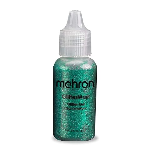 Mehron Makeup GlitterMark Glitter Gel (.5oz) (HOLIDAY GREEN) Beauty & Personal Care Mehron