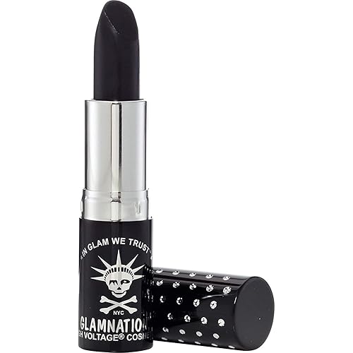 MANIC PANIC Lethal Semi Matte Lipstick - Creamtones Raven Black Lipstick - Long-Lasting, Moisturizing Formula - Talc & Cruelty-Free Lip Makeup Beauty & Personal Care MANIC PANIC