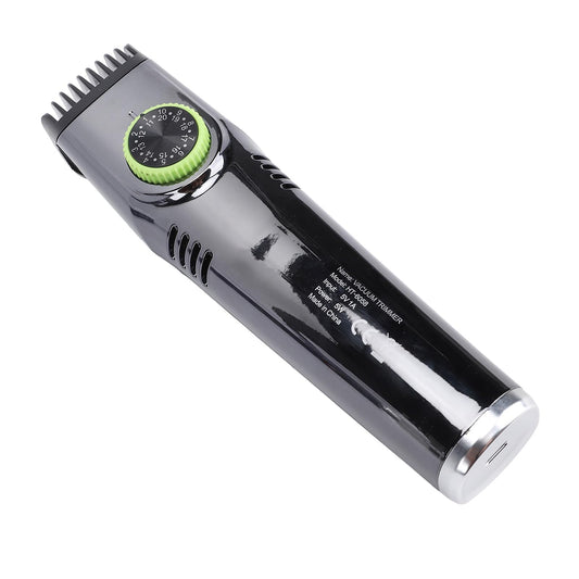 Saluaqui Cordless Vacuum Hair Trimmer with LED Display and Low Noise 1400mAh - Men Vacuum Grooming Set for Mustache and Sideburns - Strong Power Beauty and Personal Care Saluaqui