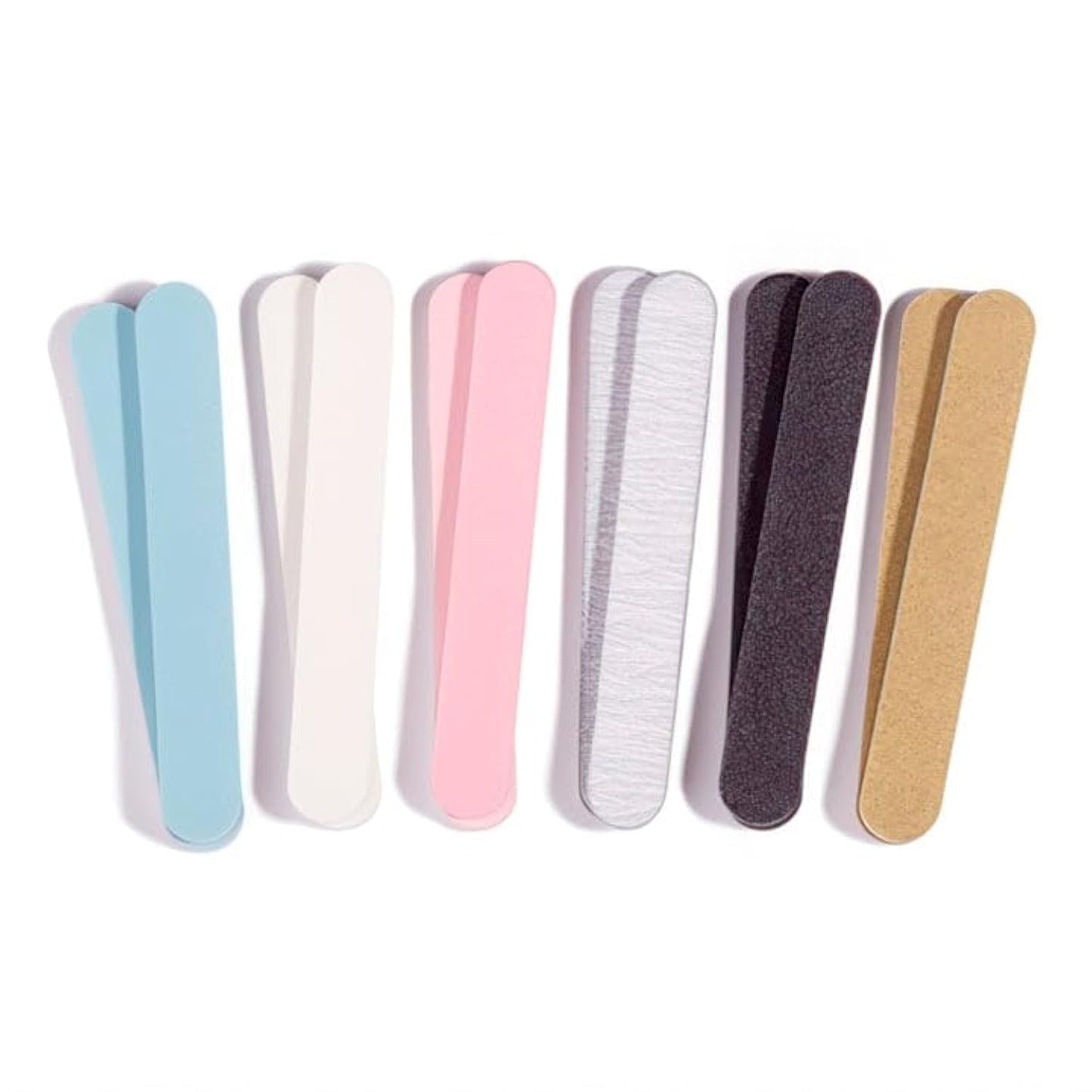 Iridesi Professional Colorful Mini Finger Nail Files Washable Emery Boards 3-1/2 Inches Long 12 Fingernail Files Per Pack Beauty & Personal Care Iridesi