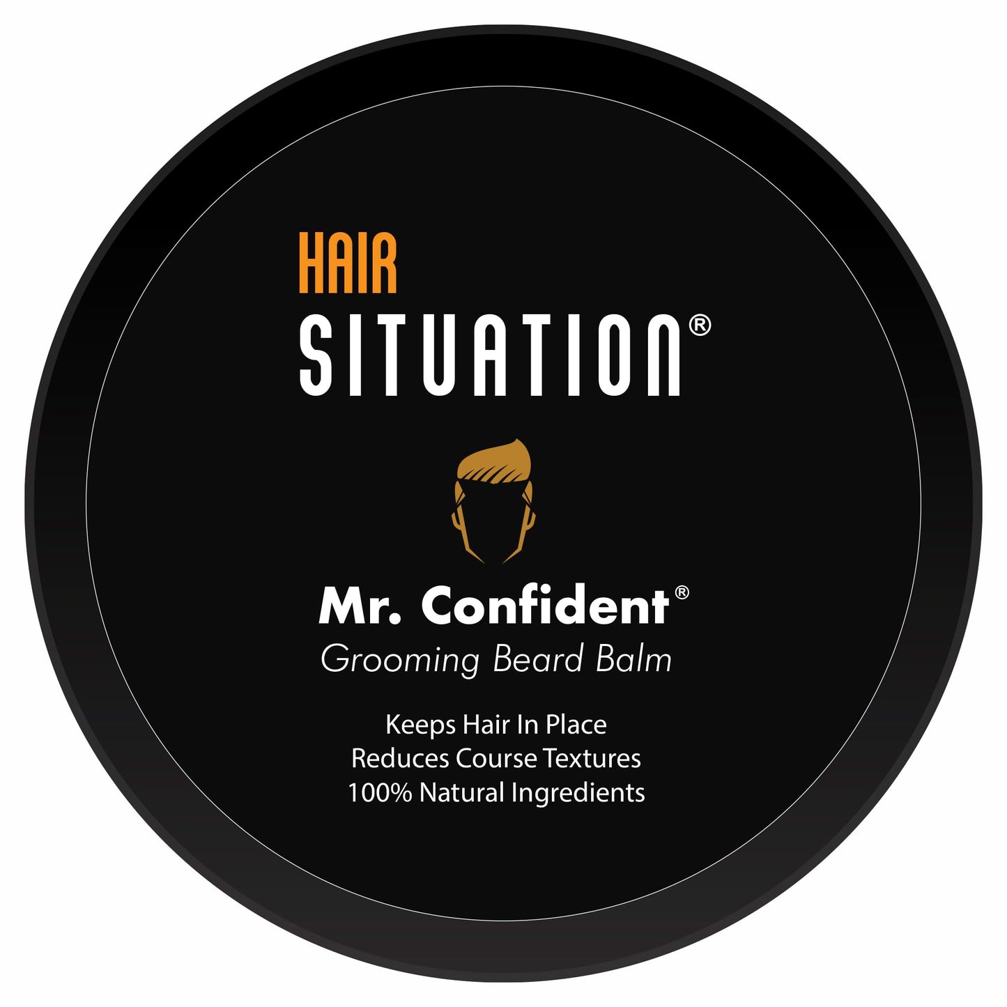 Mr. Confident Beard Balm Made with Only Natural and Organic Ingredients. A Leave-in-Conditioner, Shapes, Moisturizes, Styling Hold, Softens Coarse Beauty and Personal Care Hair Situation