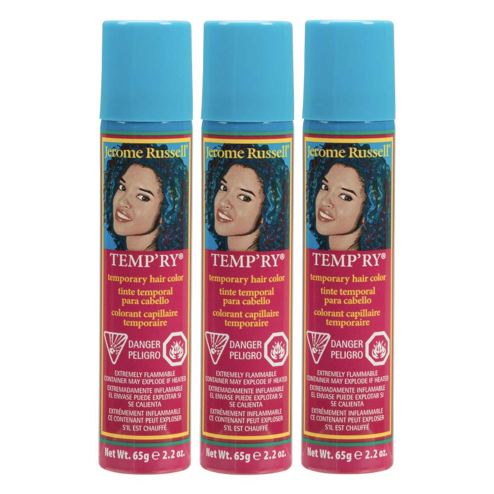 Jerome Russell Temp'Ry Spray-On Pink Hair Color, 2.2Oz X 3 Pack Beauty & Personal Care Jerome Russell