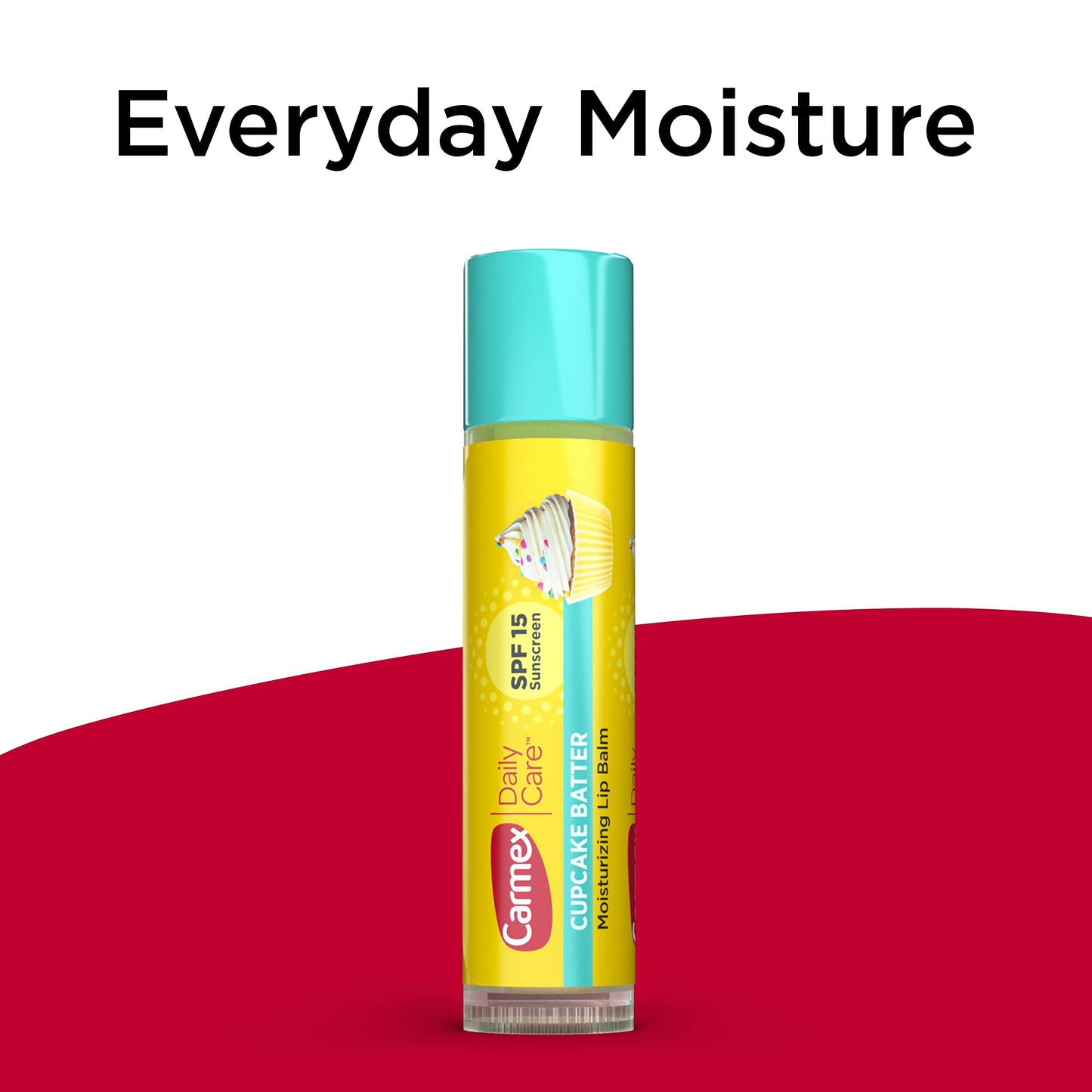 Carmex Daily Care Moisturizing Lip Balm with SPF 15, Cupcake Batter Lip Balm Sticks, 0.15 OZ Each - 6 Count Beauty & Personal Care Carmex