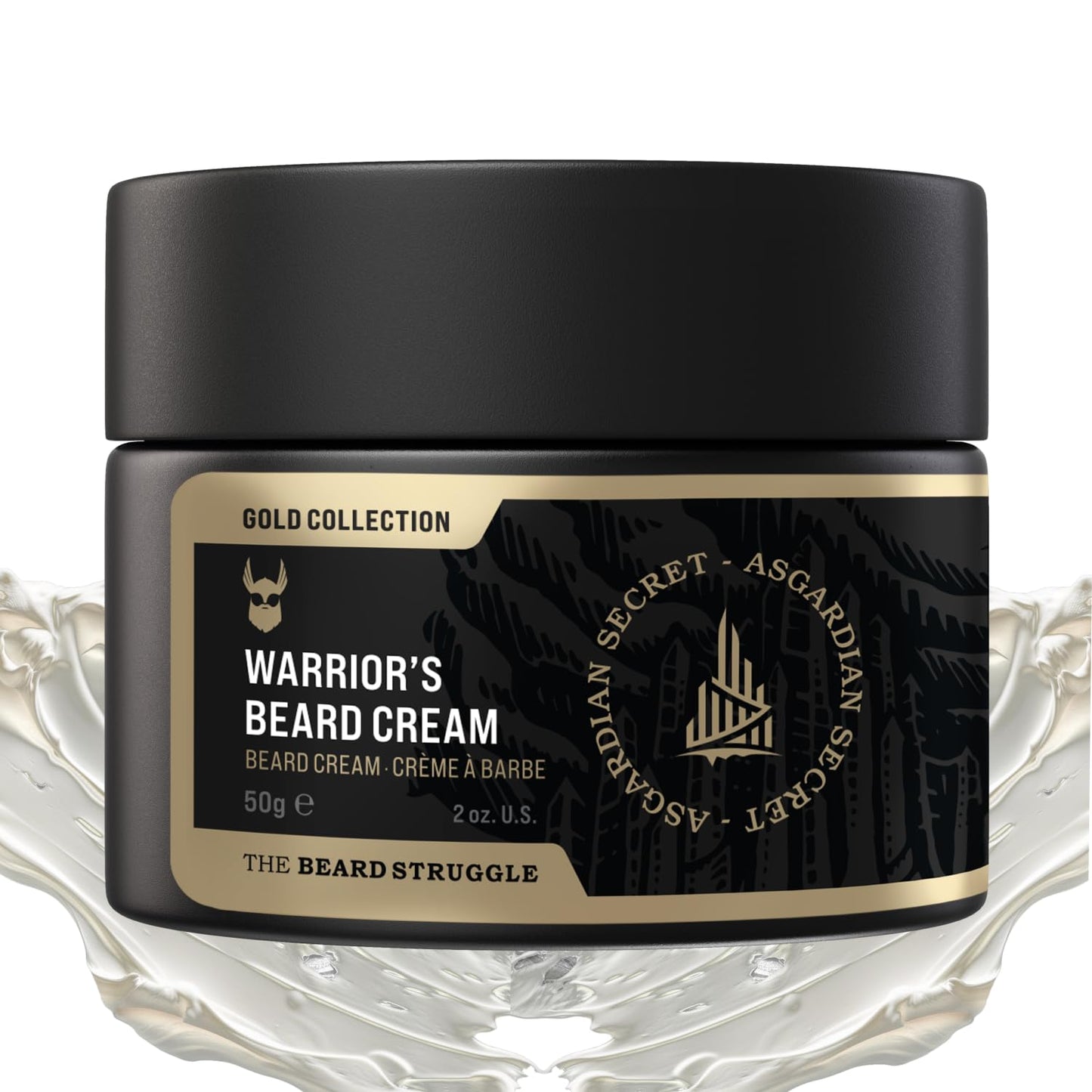 Beard Cream by Beard Struggle-Asgardian Secret Moisturizer&Softener for Men-Hydrated with Avocado & Jojoba Oils-Beard & Mustache Growth Cream 50g Beauty and Personal Care The Beard Struggle