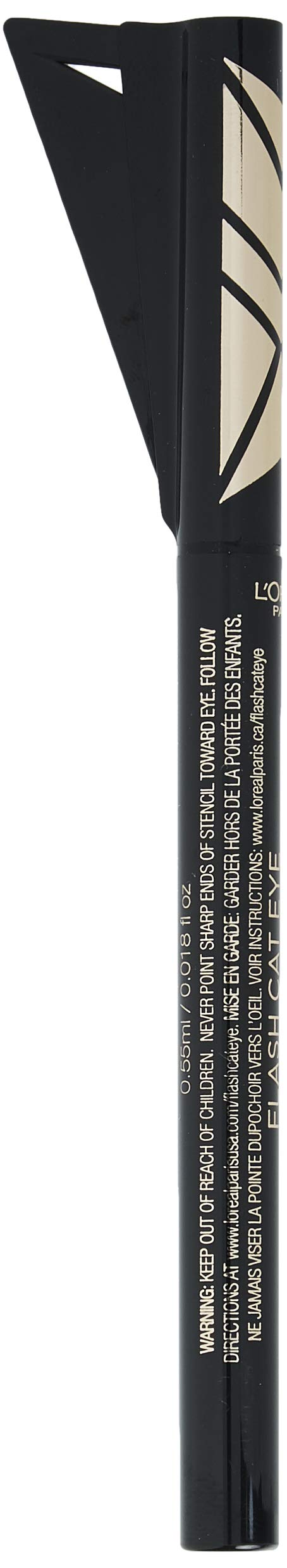 L'Oreal Paris Makeup Infallible Flash Cat Eye Waterproof Liquid Eyeliner, Black, 0.44 oz. Beauty & Personal Care L'Oreal Paris