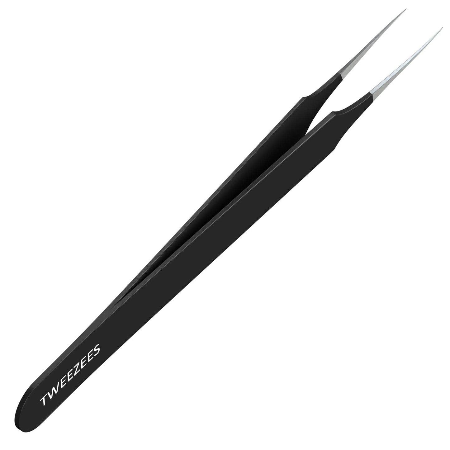 Ingrown Hair Tweezers | Pointed Tip | Black |Precision Stainless Steel | Extra Sharp and Perfectly Aligned for Ingrown Hair Treatment & Splinter Beauty & Personal Care Tweezees