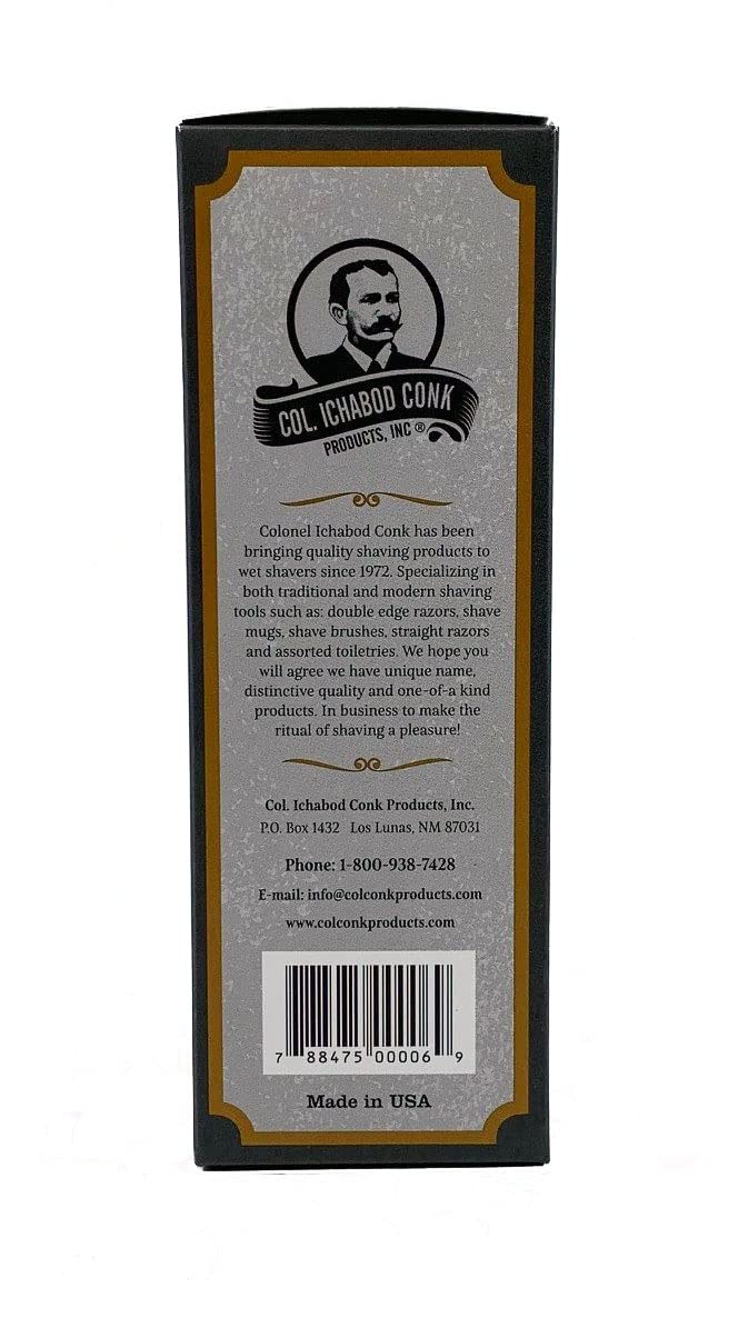 Colonel Ichabod Conk Amber After Shave Cologne 4 Fl. Oz. Glass Bottle Aftershave Beauty & Personal Care Colonel Conk