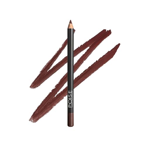 POISE Makeup Lip Liner Pencil | Long-lasting Water-resistant Lip Color Pencil, COCOA (cool brown) Beauty & Personal Care POISE INT'L BEVERLY HILLS