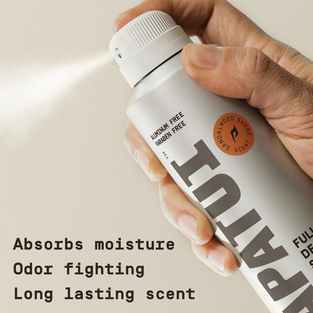 PAPATUI by Dwayne Johnson Full Body Deodorant Spray for Men - Aluminum-Free Odor Protection, Moisture Absorption, Long Lasting Scent - Sandalwood Beauty and Personal Care PAPATUI
