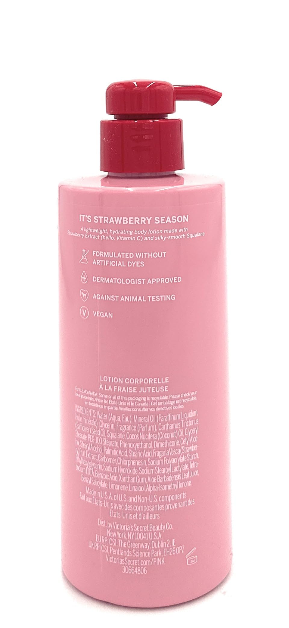 Victoria's Secret Pink Juicy Strawberry Body Lotion 12 Fl Oz Beauty & Personal Care Victoria's Secret