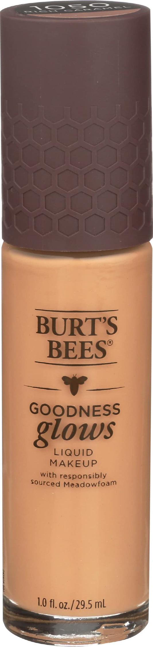 Burt's Bees Goodness Glows Liquid Makeup, Rich Caramel - 1.0 Ounce