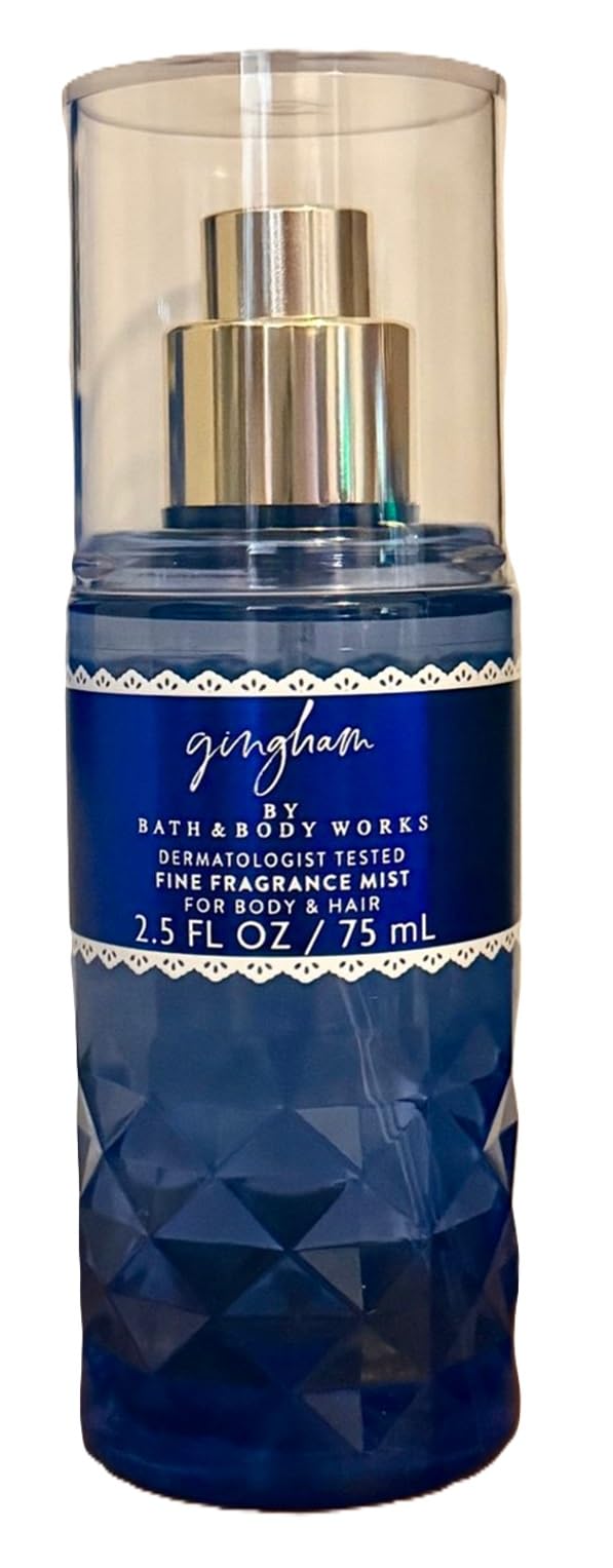 Bath and Body Works Travel Size Fine Fragrance Mist - Classic and Seasonal Scents - 2.5 fl oz each (Gingham) Beauty & Personal Care Bath & Body Works