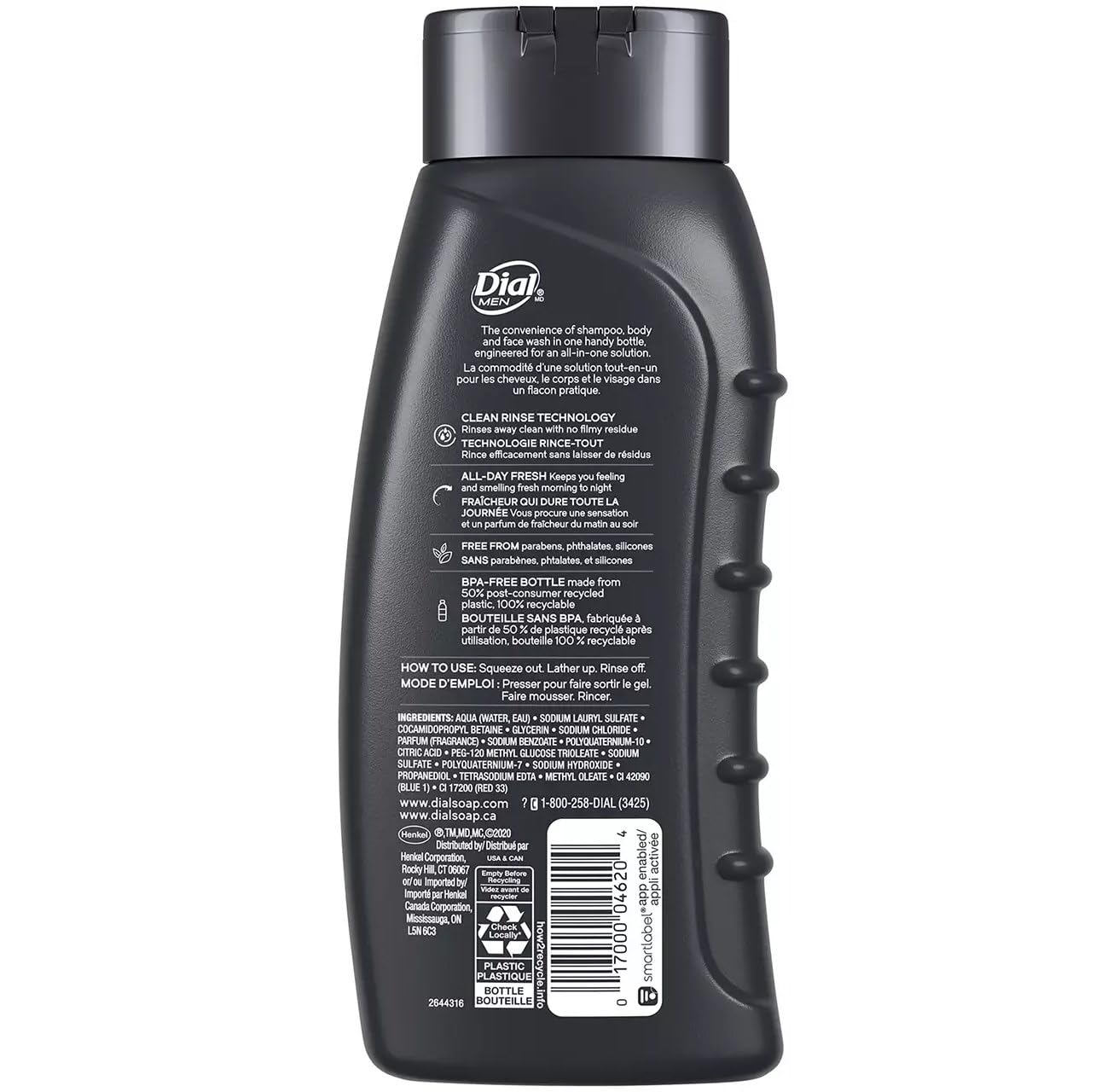 Dial Men Ultimate Clean Hair Body Wash, 16 Ounce, 3 Pack Beauty & Personal Care Dial