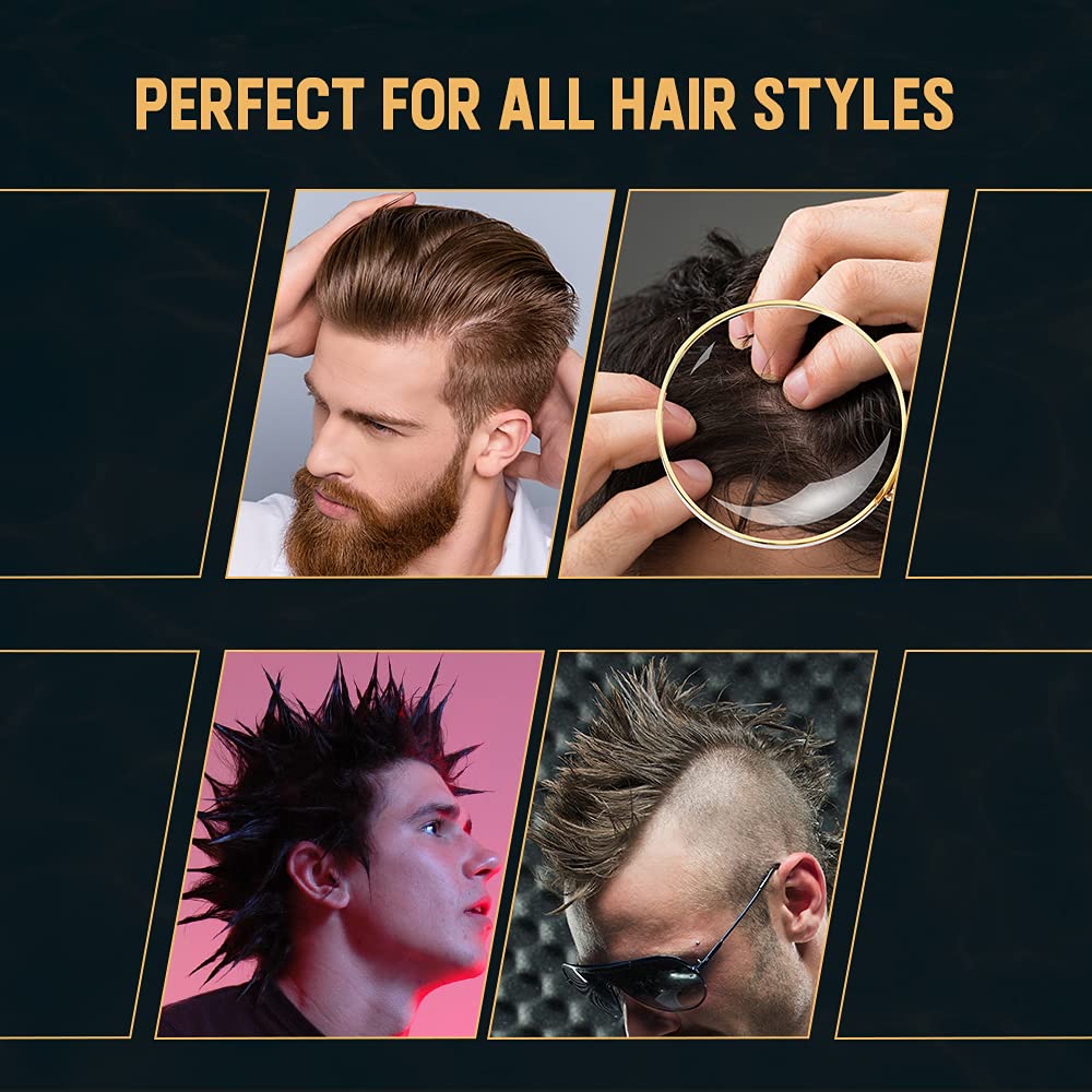 Woody's Wood Glue Extreme Hold Hair Gel for Men - Mens Hair Gel Strong Hold, Non-Flaking, High Shine Styling for All Hairstyles, 4 oz Beauty & Personal Care Woody's
