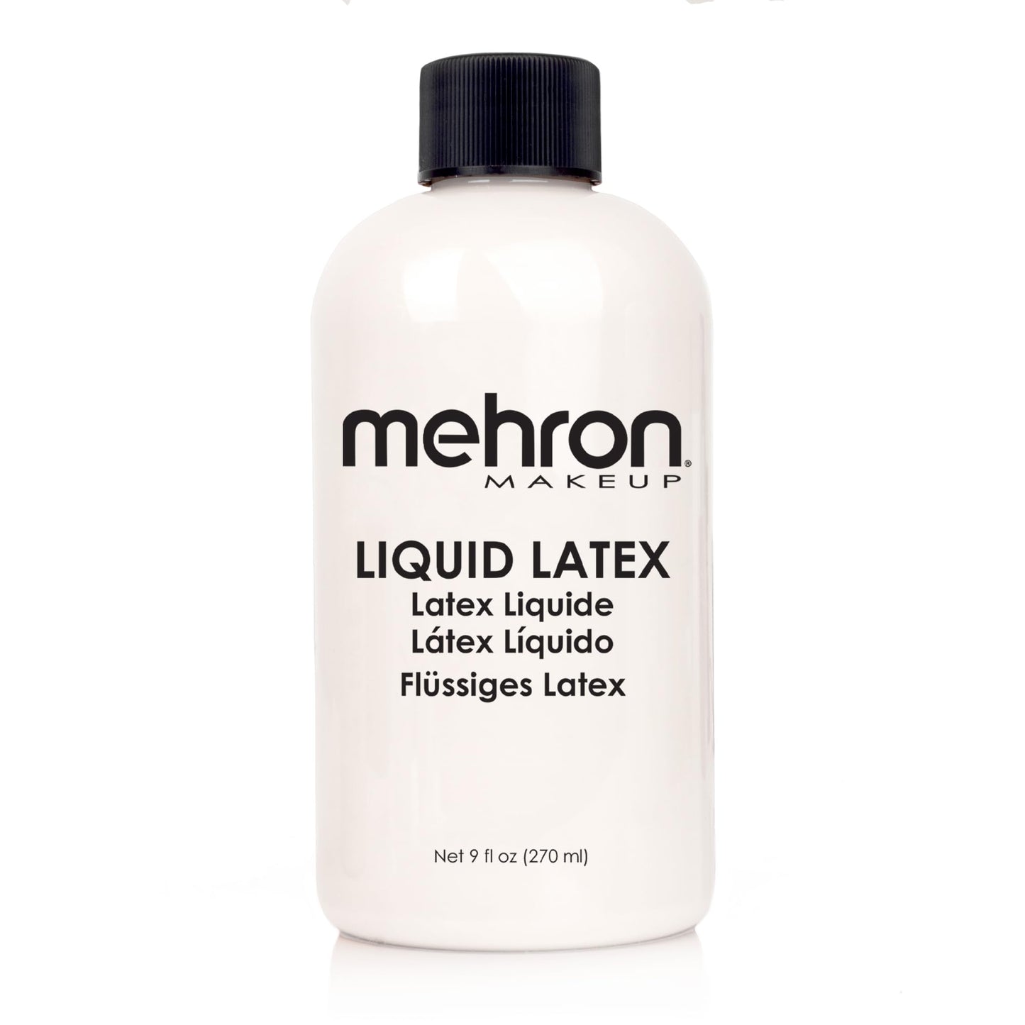 Mehron Makeup Liquid Latex | SFX Makeup | Halloween | Latex Glue for Skin | Prosthetic Glue 9 fl oz (266 ml) (Clear Flesh) Beauty & Personal Care Mehron