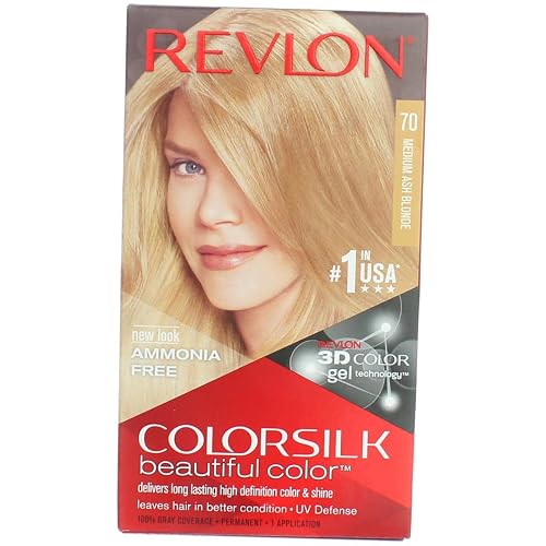 Revlon ColorSilk Hair Color 70 Medium Ash Blonde 1 Each (Pack of 11) Beauty & Personal Care Colorsilk