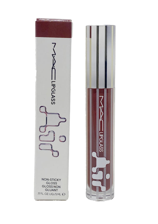 MAC Lipglass Air Non-sticky Gloss - 228 Aesthetic (Deep Brown with red undertone) .17 Fl Oz / 5 ml Beauty & Personal Care MAC