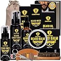Ceenwes Upgraded Beard Grooming Kit - Conditioner, Oil, Brush, Comb, Balm, Scissors, Storage Bag for Beard and Mustache Trimming, Perfect Men's Gift Beauty & Personal Care Ceenwes