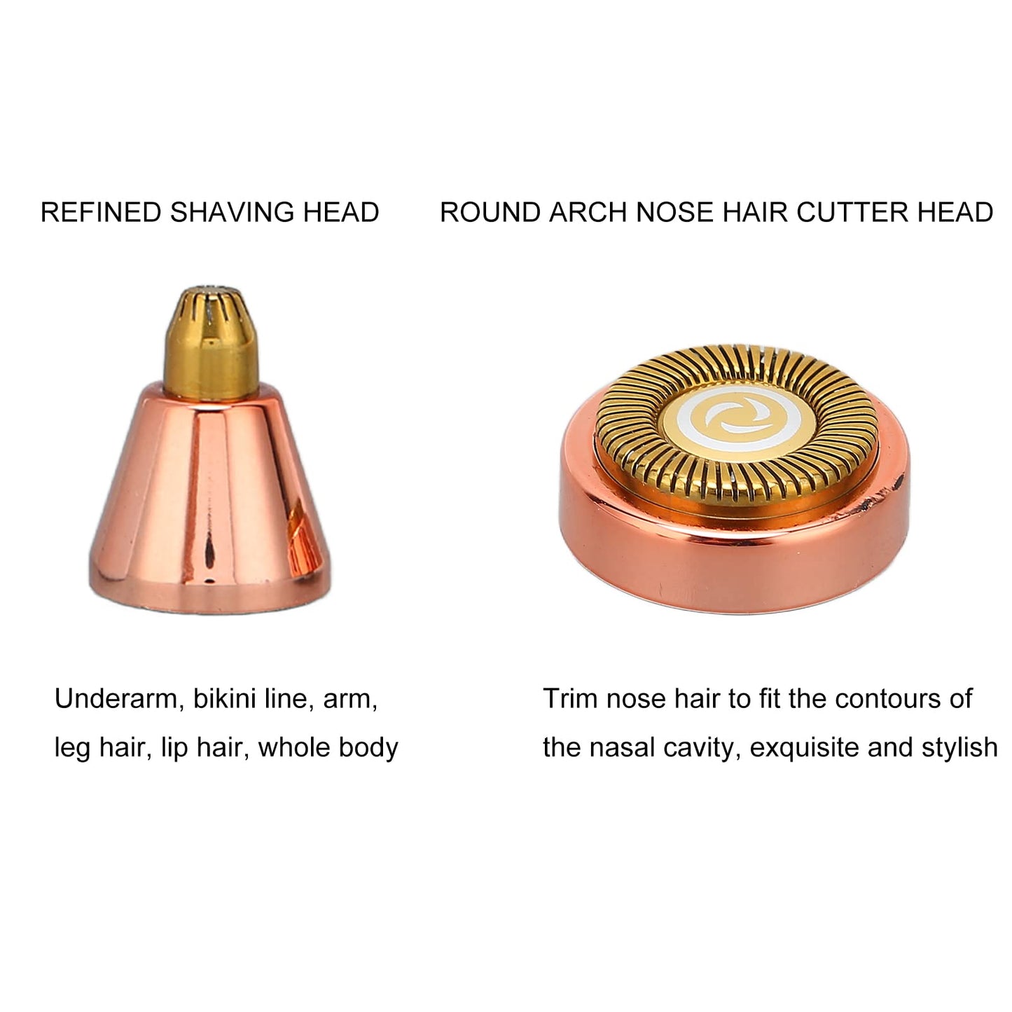 Hair Remover for Women,Rechargeable Eyebrow Trimmer & Hair Remover 2 IN 1 Eyebrow and Painless Hair Remover Eyebrow Lips Body Hair Removal for Women Beauty and Personal Care ZJchao