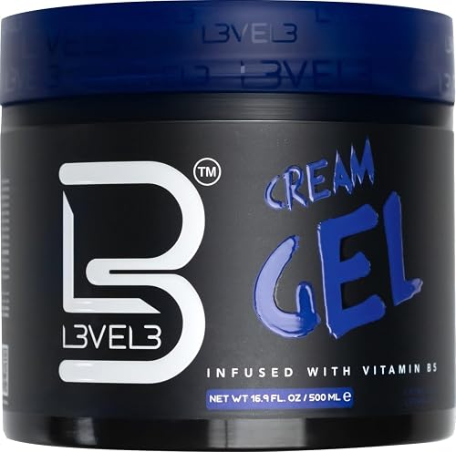 L3 Level 3 Cream Gel - Provides Volume and Medium Hold - With Vitamins to Nourish and Protect Hair Level Three Mens Hair Styling Cream (500 ML Beauty & Personal Care L3