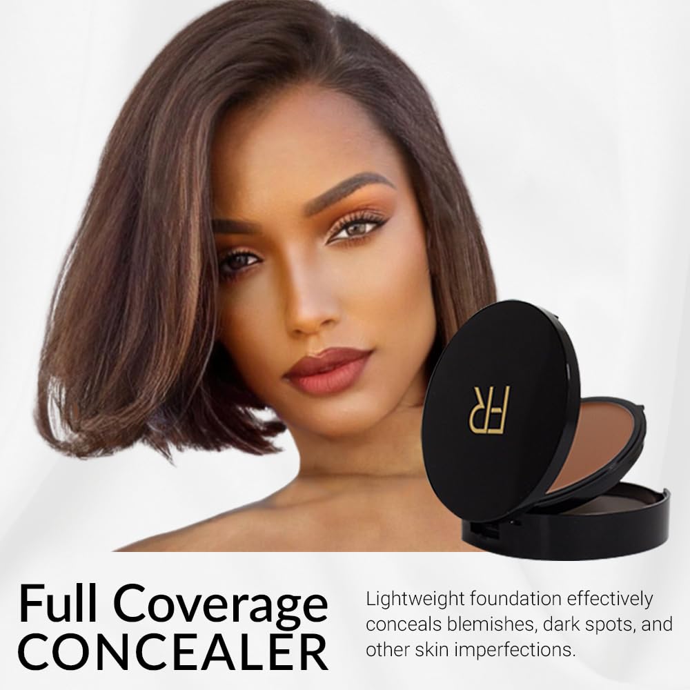 Cream To Powder Foundation by Flori Roberts, Full Coverage for Women of Color or Deeper Skin Tones, Long Lasting Makeup, Matte Finish, Covers Uneven Beauty & Personal Care Flori Roberts
