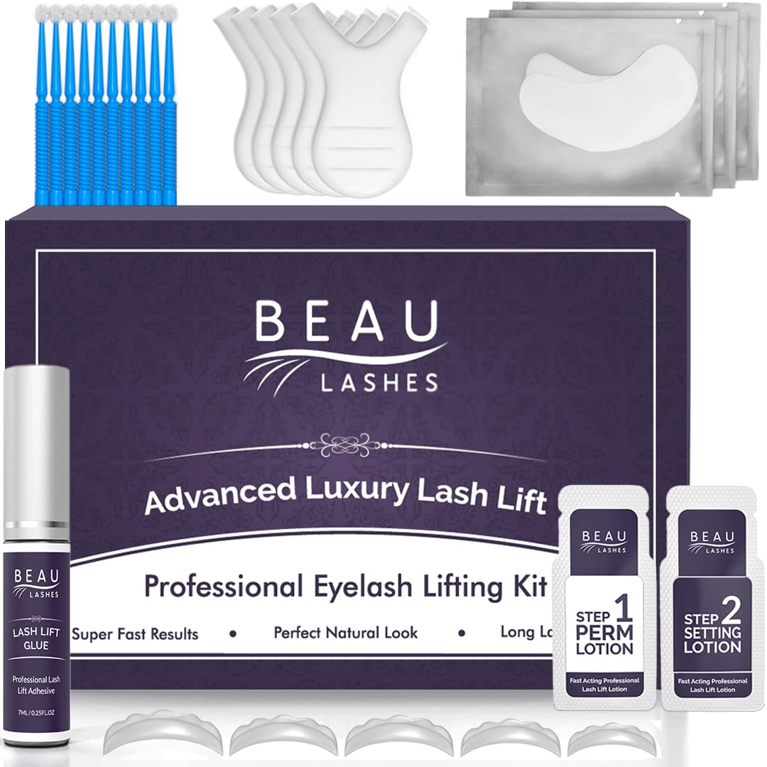 Lash Lift Kit For Professionals - For Perming, Curling and Lifting Eyelashes | Semi Permanent Salon Grade Supplies For Beauty Treatments | Includes Beauty & Personal Care BEAU LASHES