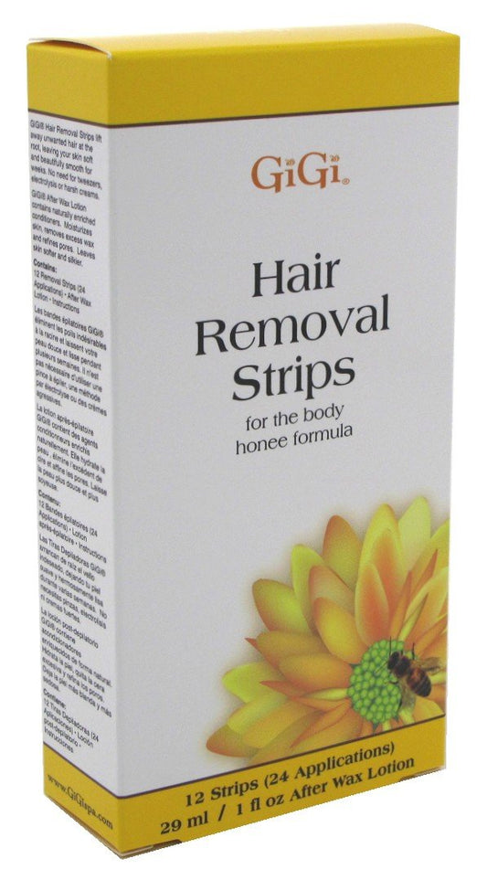 Gigi Strips Body Hair Removal 12 Strips (24 Applications) (3 Pack) Beauty and Personal Care GiGi