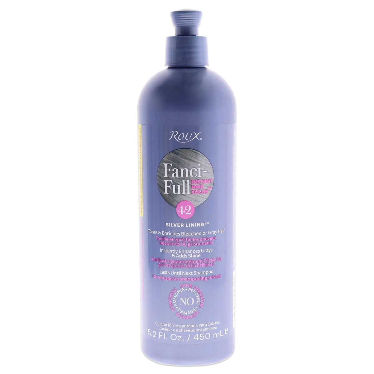 Roux, Fanci-Full Instant Hair Color Rinse, 42 Silver Lining ,Temporarily Evens Tones, Blends Away Gray, 15.2 Oz Beauty & Personal Care Roux