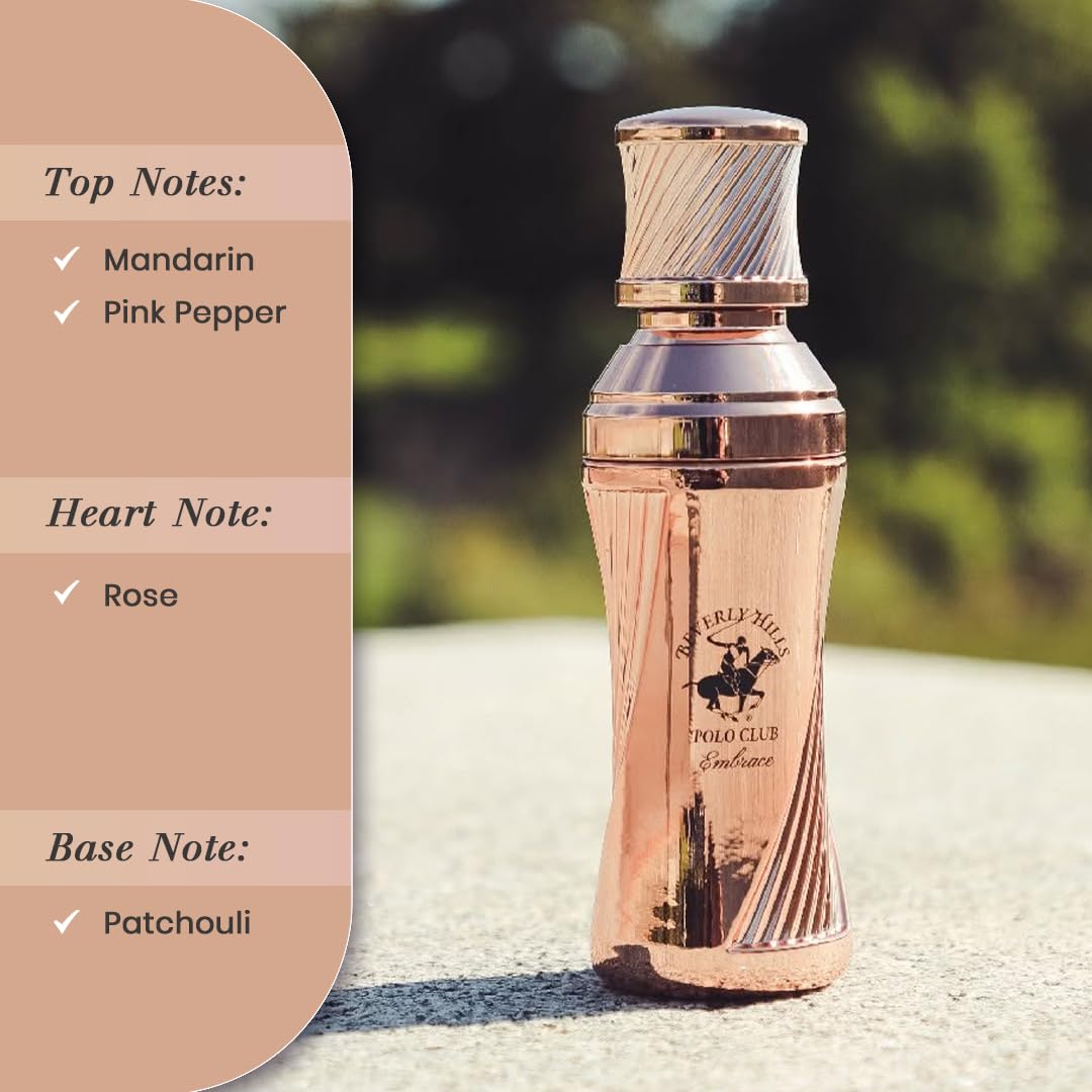 Beverly Hills Polo Club Sexy EMBRACE - Cologne for Women with Notes Rose, Mandarin Pink Pepper & Patchouli,Fresh & Floral Fragrance Scent Beauty & Personal Care Beverly Hills Polo Club