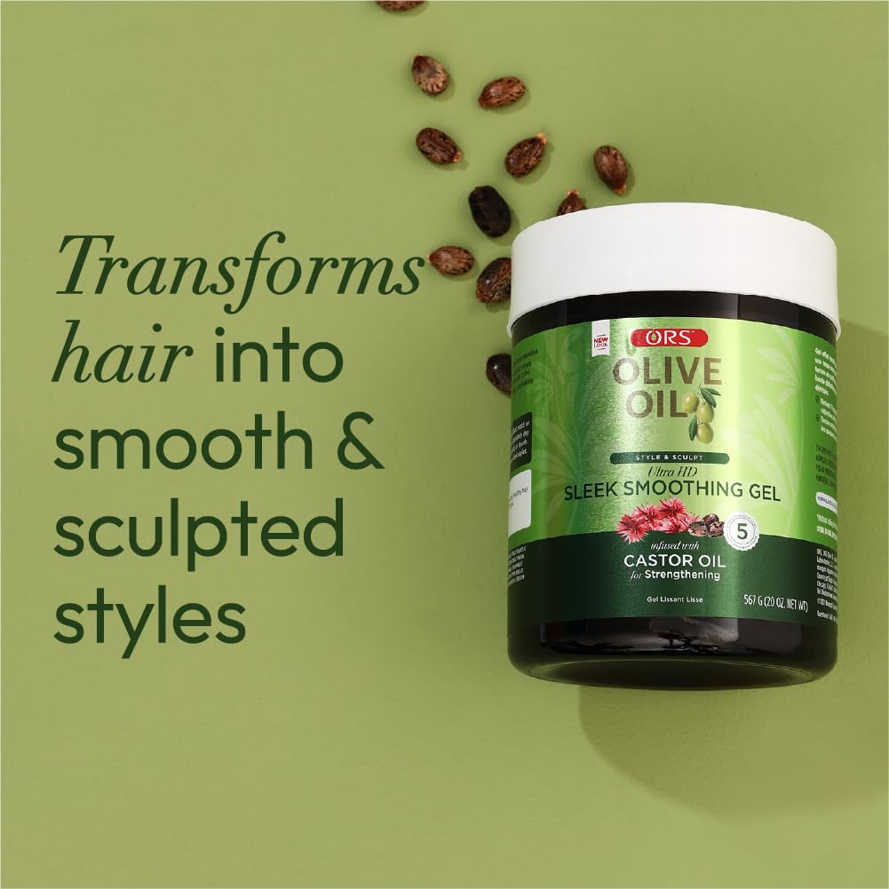 ORS Olive Oil Style & Sculpt Ultra HD Sleek Smoothing Gel with Castor Oil 20 Ounces Beauty & Personal Care ORS