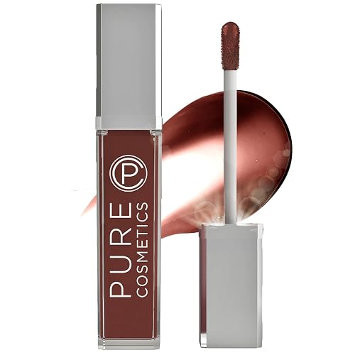 Pure Illumination Light-Up Lip Gloss with LED-Lit Applicator Brush + Side Mirror, Non-Sticky, Moisturizing Hydrating Lip Glosses with Lanolin, Jojoba Beauty & Personal Care Pure Cosmetics