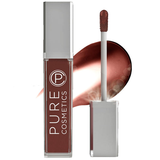 Pure Illumination Light-Up Lip Gloss with LED-Lit Applicator Brush + Side Mirror, Non-Sticky, Moisturizing Hydrating Lip Glosses with Lanolin, Jojoba Beauty & Personal Care Pure Cosmetics