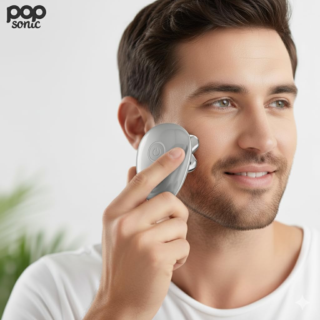 Pop Sonic 5-Head Electric Shaver - Face, Head & Body Shaver - Waterproof USB Rechargeable Trimmer - Floating Precision Heads - Razors for Women Beauty and Personal Care Pop Sonic