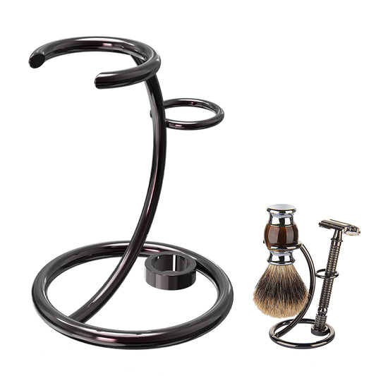 Linkidea Shower Shaving Brush Stand, Safety Razor Holder, Compatible with Vikings Blade Chieftain, Emperor Augustus Razor (Brushed Nickel) Beauty and Personal Care Linkidea
