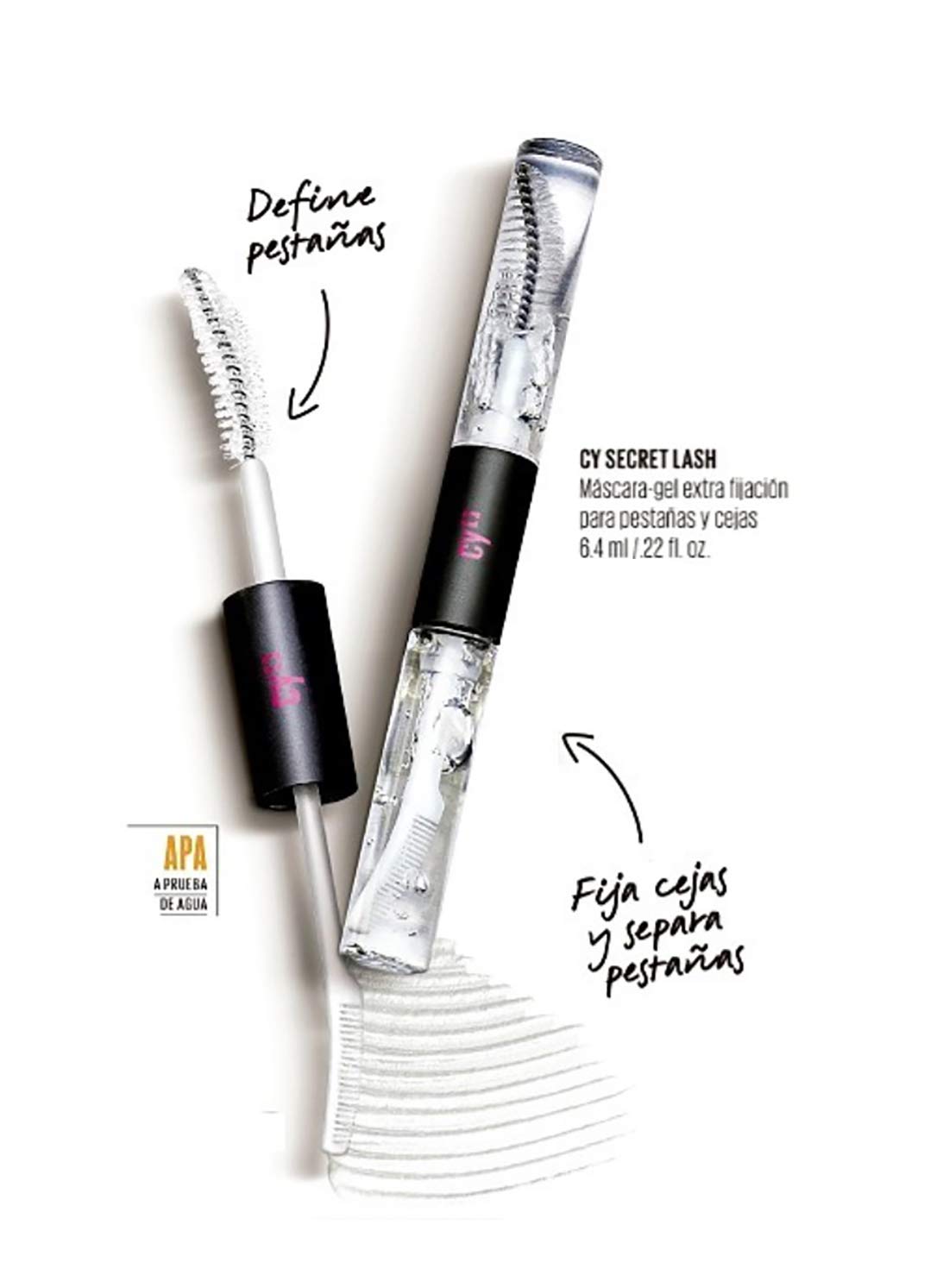Cyzone Cy Secret Lash Gel Mascara for Eyelashes and Brows, Separate and Define Eyelashes and Gently Brush the Eyebrows.20 oz Beauty & Personal Care Cyzone L'Bel