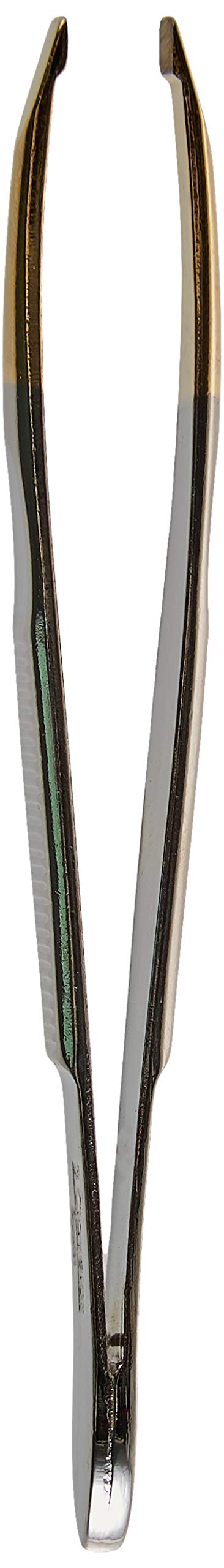 3 Claveles 12240 Straight Hair Tweezer, Gold Tip 8 cm Beauty and Personal Care 3 Claveles